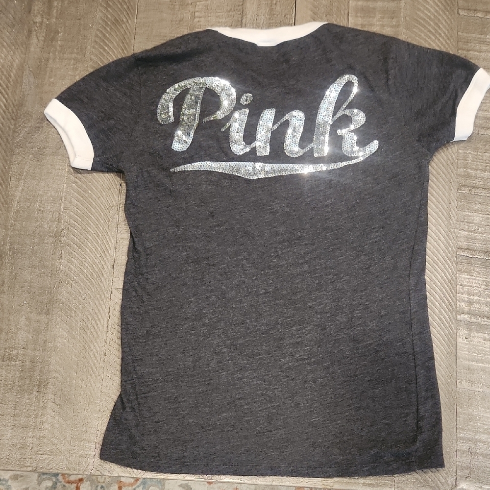 PINK Victoria's Secret  Gray T-Shirt